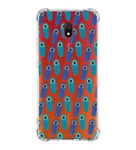 PrintiFy Xiaomi Redmi 8A Uyumlu Nazar Boncuğu 4 Baskılı Şeffaf Köşe Korumalı Antişok Kılıf