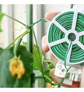 50 Metre Kendiliğinden Kesici Bıçaklı Bitki Saksı Kablo Sabitleme Teli (5680)