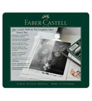 FABER CASTELL 115224 METAL KUTU PITT GRAPHITE MATT DERECELİ KALEM SETİ 20 PARÇA