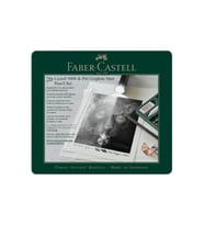FABER CASTELL 115224 METAL KUTU PITT GRAPHITE MATT DERECELİ KALEM SETİ 20 PARÇA