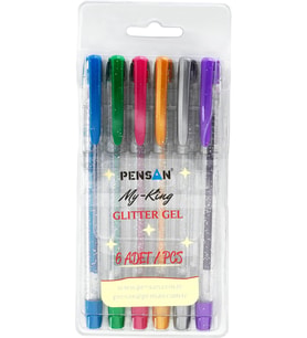 My-Kıng Simli Jel Kalem 6Lı Set - PE02227JK00S6