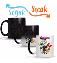 Powerpuff Girls Sihirli Kupa Bardak Porselen