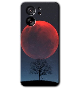 Xiaomi Mi 13T Pro Kılıf HD Desen Baskılı Arka Kapak - Kanlı Ay