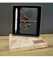 Defter Ve Kalem Kutulu Set Gri