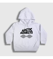 Presmono Unisex Çocuk Beyaz Cover Arctic Monkeys Kapüşonlu Sweatshirt 12880tt (Beyaz)
