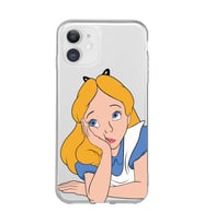 Iphone 11 Uyumlu Alice Tasarımlı Şeffaf Telefon Kılıfı