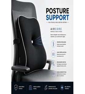 Posture Support AirCore Ergonomik Lomber Bel Destek Minderi