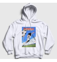 Presmono Unisex Beyaz Shoot Futbol Anime Kaptan Captain Tsubasa Kapüşonlu Sweatshirt 326851tt