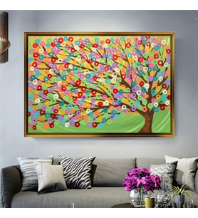 Altın Çerçeveli dekoratif tablo a1034 (Gold)