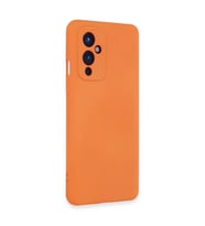 One Plus 9 Kılıf Nano İçi Kadife Silikon - Turuncu