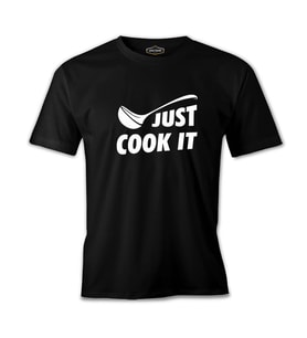 Just Cook It Siyah Erkek Tshirt