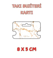 With Love Mermer 100 Adet Kolye Kartı - Bileklik Kartı - Takı Kartı - Paketleme Kartı