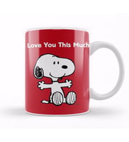 Snoopy Peanuts I Love You 01 Kupa Bardak Porselen