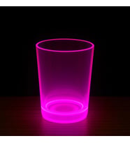Mey İthalat® PartyGlow Neon Pembe Bardak 8.5 x 10.5 cm