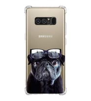 PrintiFy Samsung Galaxy Note 8 Uyumlu Köpek 3 Baskılı Şeffaf Köşe Korumalı Antişok Kılıf
