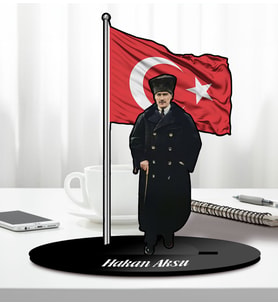 BK Gift Kişiye Özel Atatürk Tasarımlı Karikatür Biblo-3, Ev Hediyesi, Ofis Hediyesi
