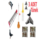 GÜVERCİN BESLEME SETİ - 2"1 METRE BOYUNDA GÜVERCİN YEMLİK + YAVRU GÜVERCİN BESLEME POMPASI VE BİBERON+ 3 ADET TÜNEL + 2 ADDET KUŞ MİNERAL"