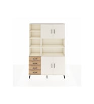 Arges Dolap 9 Raflı 4 Çekmeceli 4 Kapaklı 132x30x195 Aytaşı-Aytaşı/Çam