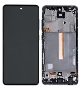 Tkgz - Samsung Galaxy A52 - SM-A525 Uyumlu Lcd Ekran Dokunmatik - A - Kalite ÇITALI BEYAZ