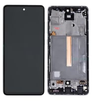 Tkgz - Samsung Galaxy A52 - SM-A525 Uyumlu Lcd Ekran Dokunmatik - A - Kalite ÇITALI BEYAZ