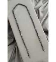 Hematit Doğal Taş Mat Gri Kare Kesim 6x6mm Dizi [AA]