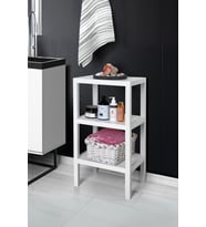 3 Katlı Beyaz Raf Kitaplık & Banyo Düzenleyicisi 73,5 cm