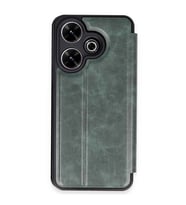Xiaomi Redmi 13 4g Kılıf Flip Cover - Koyu Yeşil