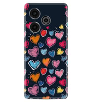 Pova 6 Pro (LI9) Kılıf Boutique Baskılı Resimli Boyama Kalpler Pcode -019