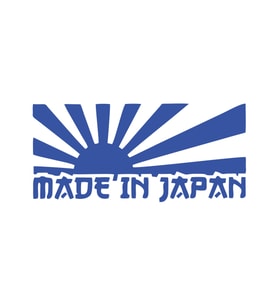 Made in Japan Barkod Sticker17x17 Cm Mavi