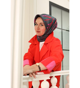Silk Home Kırmızı Pembe Desenli Tivil İpek Eşarp IST11432-78