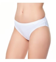 12 li Paket Tutku Bayan Düz Bikini Külot (Beyaz)