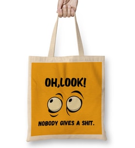 Sarcasm Funny Comment Quotes Gift - Sarcastic Women And Men Humorous Saying Bez Çanta Uzun Saplı