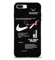 Apple iPhone 8 Plus Uyumlu Lansman Kılıf Sneakers Tasarımlı Altı Kapalı İçi Kadife Kaplı  Kapak (Şeffaf)
