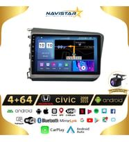 Honda Civic  2008-2015 Model 4GB + 64GB Android 13 Kablosuz Carplay Navigasyon Multimedya Sistemi