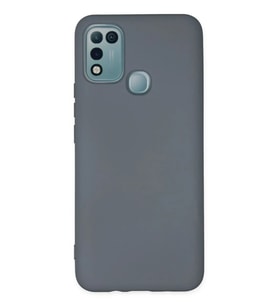 Mey İthalat® İnfinix Hot 10 Play Kılıf Nano içi Kadife Silikon - Gri
