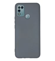 Mey İthalat® İnfinix Hot 10 Play Kılıf Nano içi Kadife Silikon - Gri