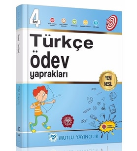Mutlu Yayınları 4. Sınıf Türkçe Ödev Yaprakları Yeni Nesil