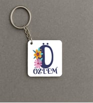 Kişiye Özel Ö Harfli İsimli  Kişiye Özel Anahtarlık