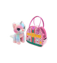 Cutekins Peluş Caticorn Rengarenk Tek Boynuzlu Kedi Şimdi Çantasında! (Çok Renkli)