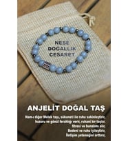 Anjelit 8mm Doğal Taş Bileklik