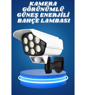 Bahçe Aydınlatması Hareket Sensörlü Led Aydınlatma Kamera Görünümlü - Lisinya