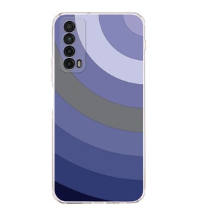 Huawei P Smart 2019  Kamera korumalı Kapak Renk Cümbüşü Tasarımlı  Şeffaf Kılıf