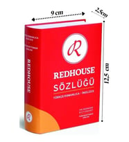 Redhouse Türkçe İngilizce Sözlüğü Mini Turuncu 516 Sayfa 1 Adet 30.000 Kelime Hazneli Red House İngilizce Sözlük Mini Boy Cep
