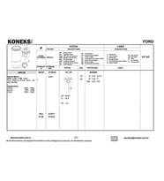 MOTOR SEGMANI 80MM STD ESCORT VAN - FIESTA VAN - ORION - KENT 1.6 DIESEL/54 PS KONEKS 632800 OEM