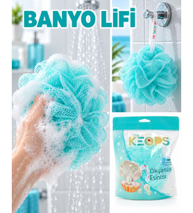 Tekli Paket, Sabunlu Banyo Lifi, Duş ve Vücut Temizleme Lifi