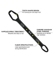 Universal Anahtarı Çift kafalı Çok Fonksiyonlu 6-22mm (5680)