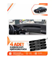 OPEL ASTRA F AIRBAGSIZ (1991-1997) Uyumlu Ön Torpido Koruma Kılıfı Halısı - Siyah