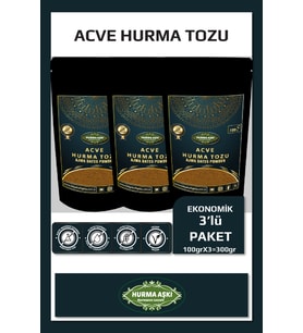 Hurma Aşkı Acve Hurma Tozu 100GrX3=300Gr