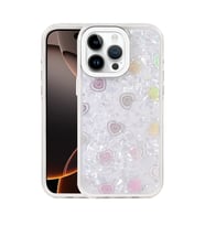 iPhone 16 Pro Lumi Desenli Kapak - Beyaz