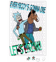 Bojack Horseman Rick and Morty Puzzle 240 Parça Yapboz